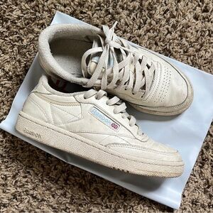 Reebok club C 85 classic sneakers off white color leather
